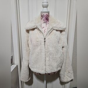 Steve Madden Cream Fur Jacket